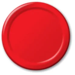 Red Dessert Plates