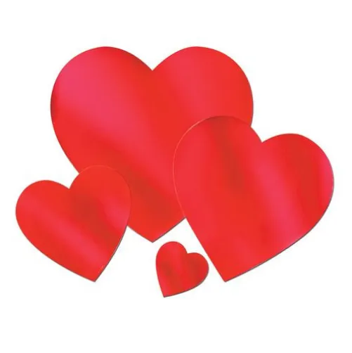 12" Red Foil Heart