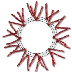 Red Pencil Work Wreath Frame 15"