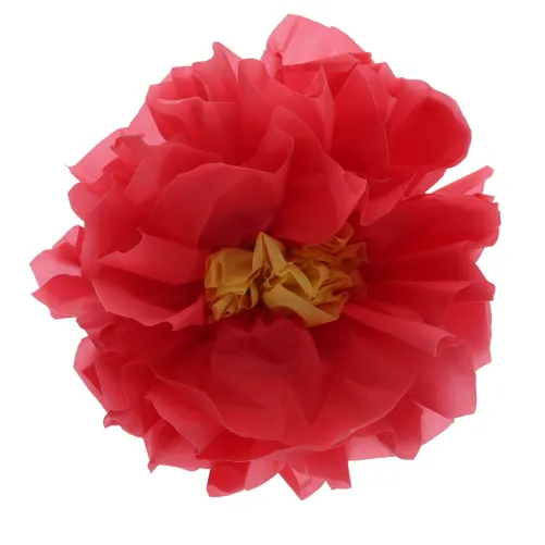 Red Plastic Flower 5.5"