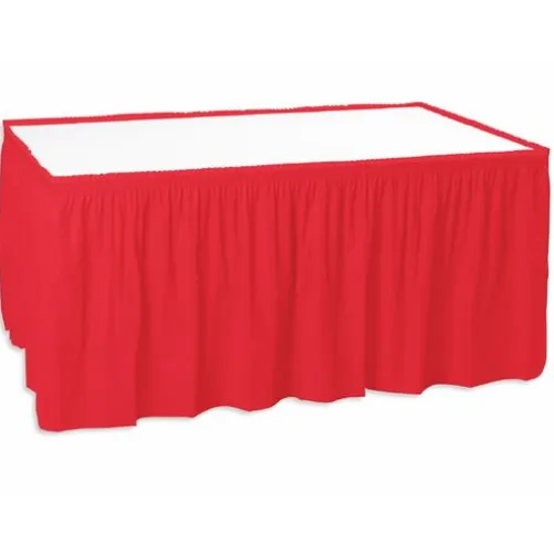 Red Table Skirt