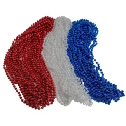Red, White, and Blue Bead Necklaces
