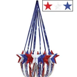 Red, White, and Blue Star Chandelier