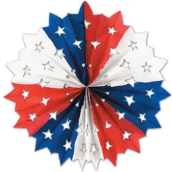 Red, White, and Blue Star Fan