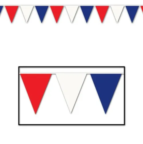 120' Red-White-Blue Pennant