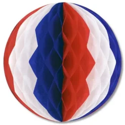 12" Red-White-Blue Tissue Ball