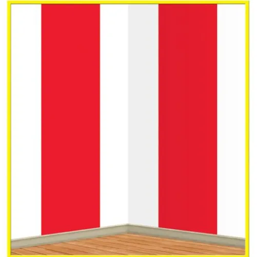 Red & White Stripes Backdrop