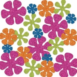 Retro Flower Sparkle Confetti