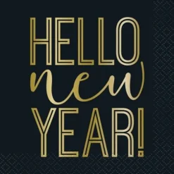 Roaring New Year's Beverage Napkins