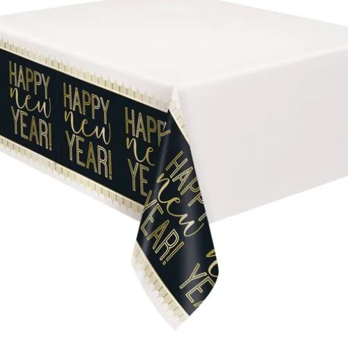 Roaring New Year's Plastic Tablecover
