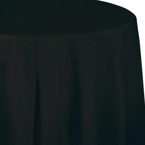 Round Table Cover Black