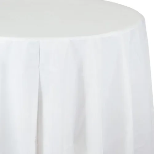 Round Table Cover White
