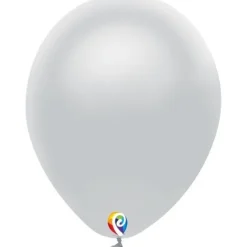 12" Silver Balloons
