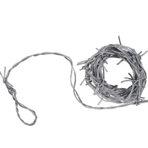 Silver Barbed Wire Garland