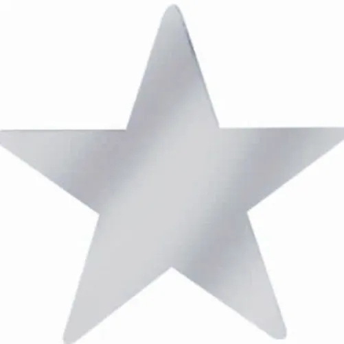 9" Silver Foil Star