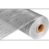 Silver Metallic Mesh Roll