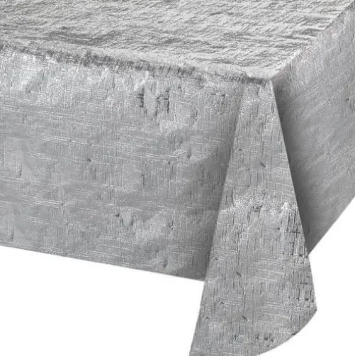 Silver Metallic Table Cover