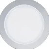 Silver Rim 7" Plastic Plates 10ct