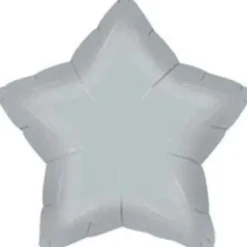 Silver Star Mylar Balloon