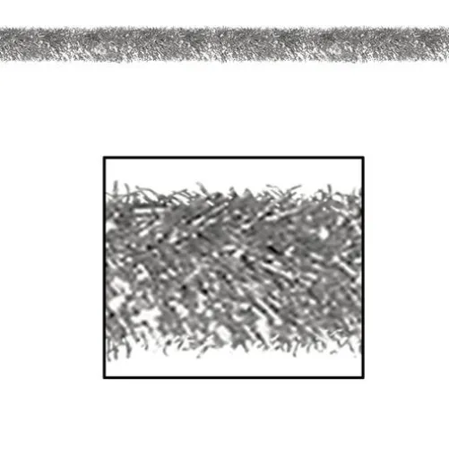 Silver 100' Tinsel Garland