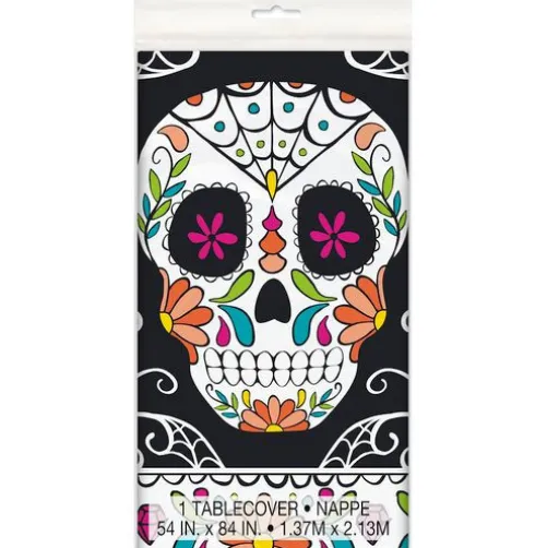 Skull Day of the Dead Plastic Tablecover