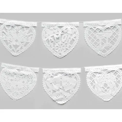 Small Heart Shaped Papel Picado