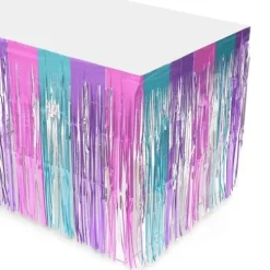 Spring Metallic Fringe Table Skirt