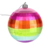 Striped Disco Ball Ornament 100mm