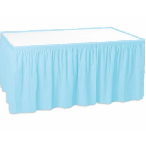 Table Skirt Light Blue
