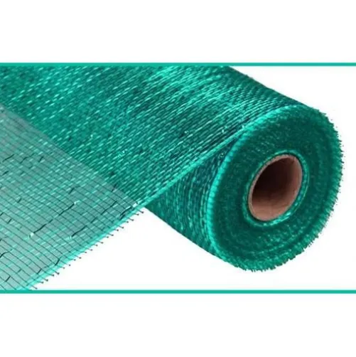 Teal Metallic Mesh Roll