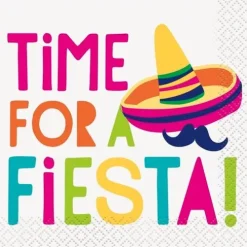 Time for a Fiesta Beverage Napkins
