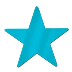 12" Turquoise Foil Star