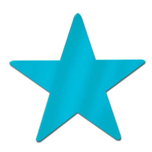 12" Turquoise Foil Star