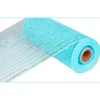 Turquoise Metallic Mesh Roll