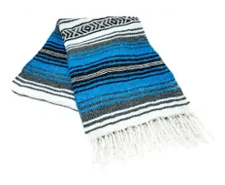 Turquoise Mexican Blanket