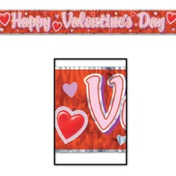 Valentine Banner Metallic