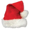 Velvet Santa Hat with Plush Trim