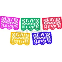 Viva Fiesta Paper Picado Banner