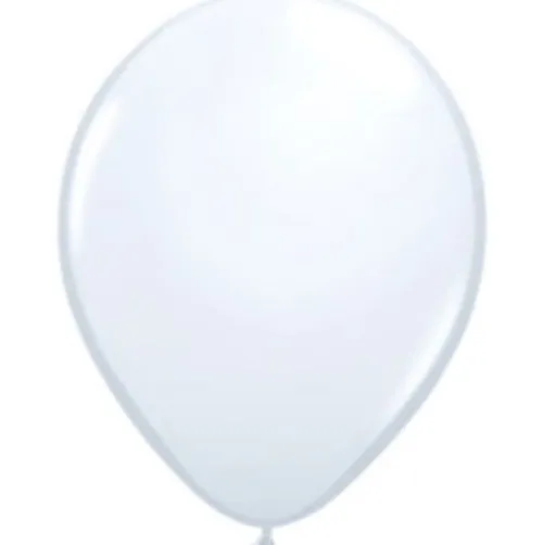 5" White Balloons