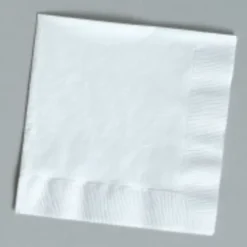 White Beverage Napkins