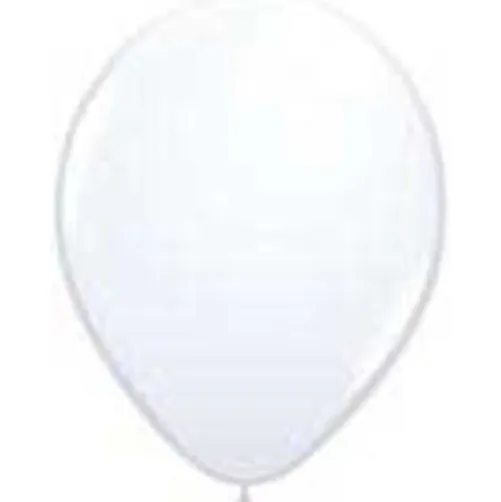 3' White Latex Balloon