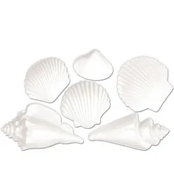 White Plastic Seashells