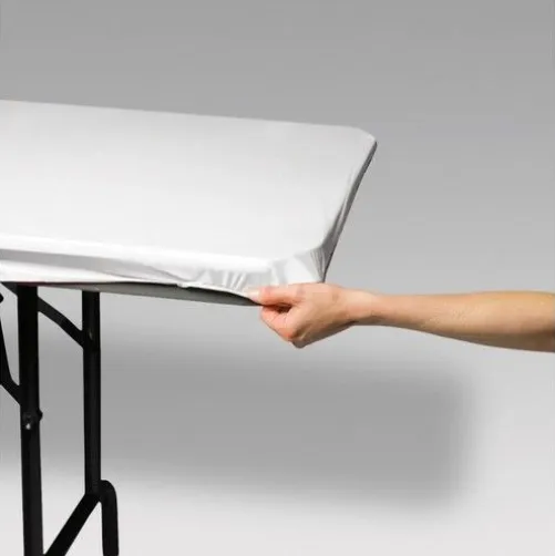 White Stay Put 6' Table Cover
