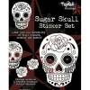 White Sugar Skull Stickers