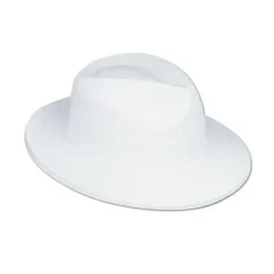White Velour Fedora