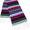 6.75' x 5' Serape Burgundy