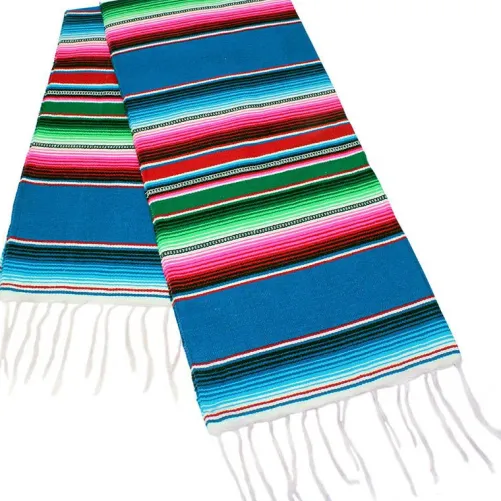 6.75' x 5' Serape Turquoise