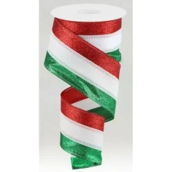 2.5"x 10yd Red White Emerald