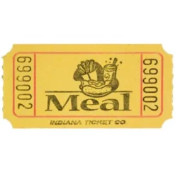Yellow Meal Ticket Roll